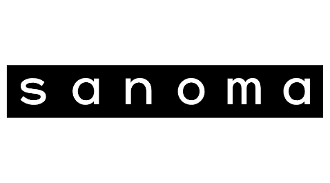 Sanoma logo musta
